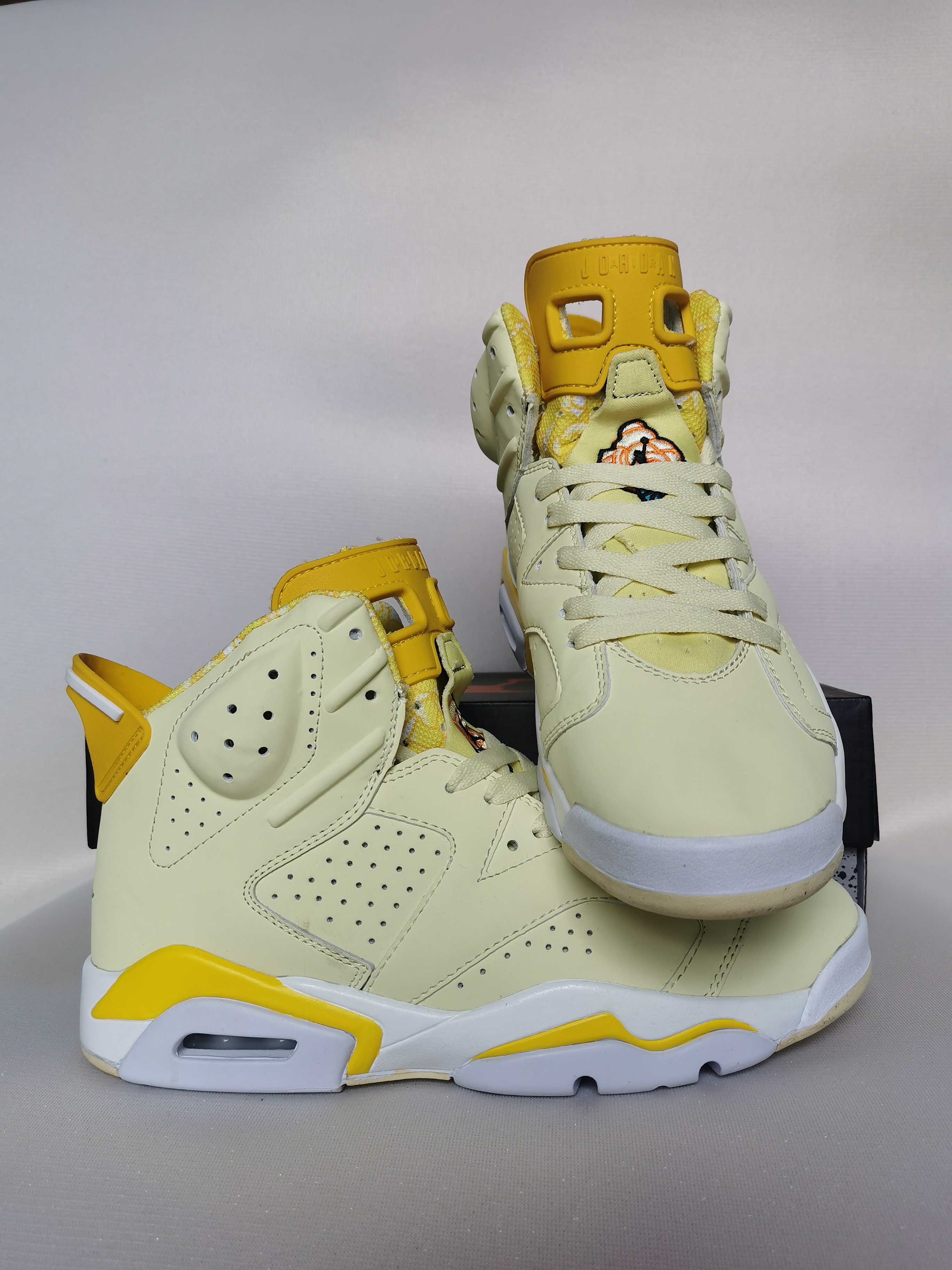 2020 Air Jordan 6 Retro Yellow White - Click Image to Close